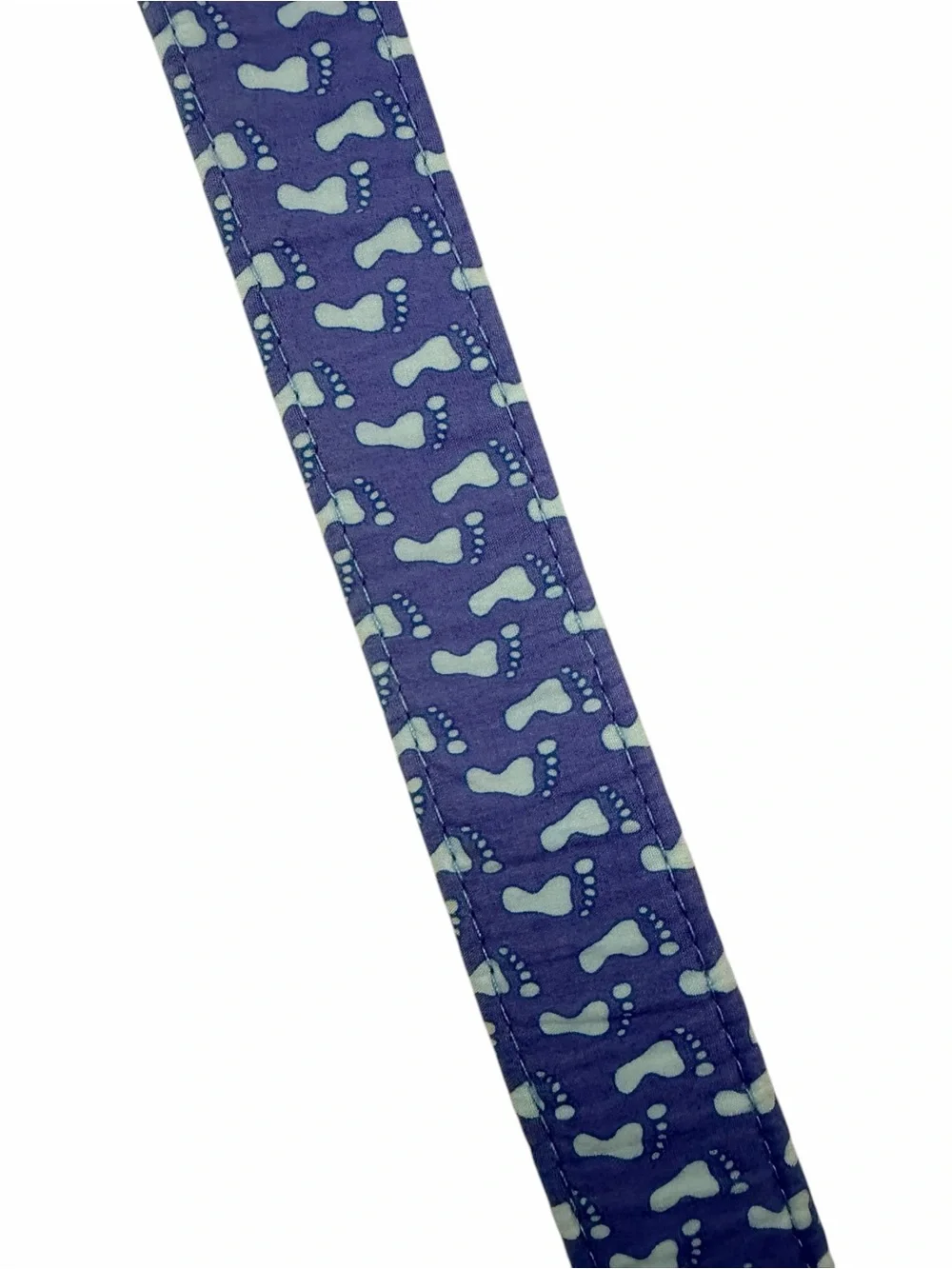 Vineyard Vines Unisex M Footprint Feet Print D-Ring Belt Blue Cotton Preppy Y2K